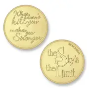 NEW MI MONEDA "The Sky's the Limit...Doesn't Kill You...Stronger" Coin Charm-L