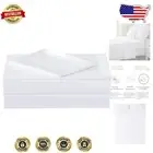 Luxury King Size Percale Bed Sheets Set - Cotton-Polyester, 200 Thread Count