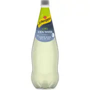 Schweppes Lime Soda Water With Lime Juice Bottle 1.1L