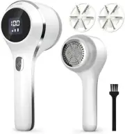 Fabric Shaver, Rechargeable Lint Remover with 3-Speeds and Digital Display