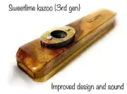Professional Wooden Kazoo by The Kazoo Guru (with 4 extra membranes) ++