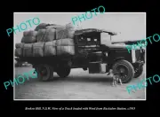 OLD LARGE HISTORIC PHOTO BROKEN HILL NSW THE BUCKALOW STATION WOOL TRUCK c1915