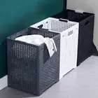 Large Laundry Basket Washing Clothes Storage Folding Basket Bin Hamper Plastic