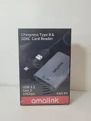 CFexpress Type B/SD USB 3.2 Gen 2 Card Reader - Dual Slot Adapter with USB-C