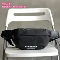 在飛比找蝦皮購物優惠-二手 BURBERRY 博柏利 Sonny 黑色 尼龍 腰包