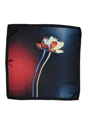 Paul Smith Mainline Single Stem Flower Silk Pocket Square Mens BNWT