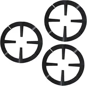 Tofficu 3pcs Coffee Pot Holder Pot Holder Stove Top Accessories Coffee Maker Rack Pots Gas Holder Burner Grate Black Stainless Steel