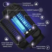 Bug Zapper Electric Mosquito Zapper with Switch 20W/4200V Extra Brightness Out