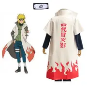 Adult Fourth Hokage Namikaze Minato Costume Cape Naruto Anime Cosplay