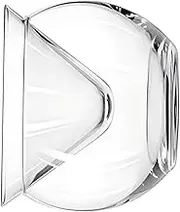 MUCKLILY 1Set Glass Salad Bowl Set Double Serving Bowl for Cold Dishes for Cocktails Ice and Snacks Elegant Transparent Design