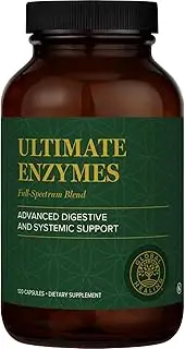 Global Healing Veganzyme - Advanced Systemic & Digestive Enzymes Supplement for Healthy Digestion, Immune System, and Natural Gut Health - Occasional Gas & Bloating Relief - Gluten Free - 120 Capsules
