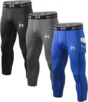 [MEETYOO] Men's 3/4 Compression Pants with Pockets