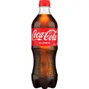 Coca-Cola Classic Soft Drink Bottle 600mL