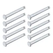 Clevis Pins (6mmx55mm) 12Pcs, Single Hole Flat Head Carbon Steel Fastener Pin
