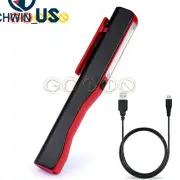 USB Rechargeable LED COB Camping Work Inspection Light Lamp Hand Torch Magnetic