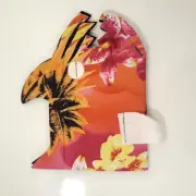 Sharkoozie Shark Koozie Beer Bottle Insulator Sleeve Cooler Pink Flowers Novelty