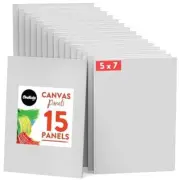 Chalkola Paint Canvas Panels 5x7 inch 15 Pack for Acrylic Painting & Oil Art ...