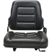 Adjustable Forklift & Tractor Padded Seat PVC Upholstered Replacement 48x48x50cm