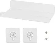 Clear Acrylic 1-Shelf Modern Wall-Mounted Floating Shelf