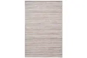 Handwoven Bright Wool & Jute Rug - M20038 - Natural/Grey
