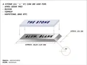 Empty Stone Blanks 6"x1"x1/4" for APEX Edge Pro, TSProf, Hapstone, RUIXIN, Ganzo