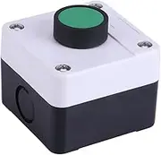 Button Switch Box - One Button Control Box IP54 Weatherproof Green Push Button Exit Button Automatic Gate Opener