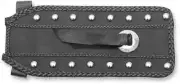 Mustang Black Studded Felt Lined Tank Bib w Concho Harley Classic 79-84