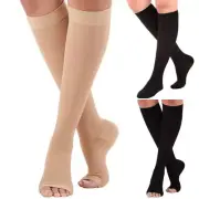 New Medical Compression Stockings/Socks Knee High Class II 23-32 mmHg Closed Toe