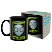300ml Aquarius Aliens I Want To Believe Ceramic Coffee/Water/Soda Drink Mug/Cup