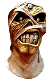 Iron Maiden Aces High Powerslave Mummy Eddie Costume Prop Mask