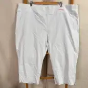 Autograph Pants Womens 28 White High Rise Crop Super Stretch NWT