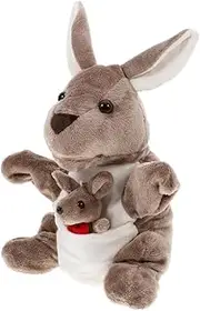GARIOUANS Interactive Storytelling Puppets Kangaroo Puppet Kangaroo Soft Animal Cute Hand Puppet Animal Puppet Soft Animals Animal Hand Puppet Puppets Animals Red Pp Cotton
