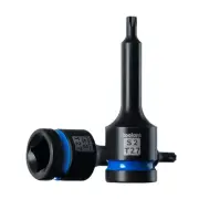 Torx T27 Impact Bit Socket Set 2pcs,1/2" S2 Steel Air Drive Star Sockets, Lon...
