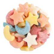 Gummy Glitter Sour Stars & Moons Gummy Candies 8oz TO 5lb