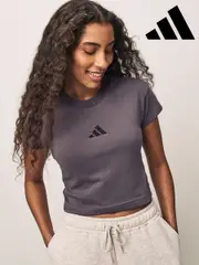 adidas Grey Future Icons 100% Cotton T-Shirt (AL4732) | $53