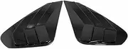 Compatible For Toyota RAV4 2019 2020 2021 2022 2023 Car Rear Window Louver Shutter Cover Side Vent Trim Sticker Scoop Exterior Accessories(Gloss Black)