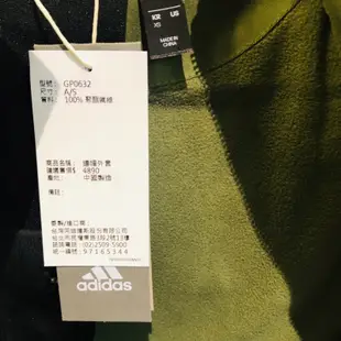 「Blues.select」現貨 Adidas女 長版 軍綠 風衣外套 內刷毛 保暖 張鈞甯款GP0632