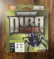 Spiderwire DuraBraid Braided Fishing Line~30 LB Test~Length 150 Yards~Moss Green