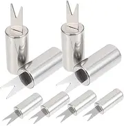 8Pcs Stainless Steel BBQ Corn Forks Durable Camping Food Holders Ergonomic Grip for Barbecues Picnics and Outdoor Activities Easy to Clean BBQ Accessory