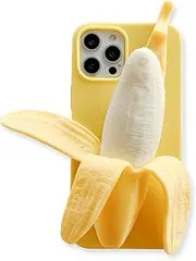 Yatchen Cute 3D Cartoon Case Compatible with iPhone 12 Mini,Unique Funny Banana Design Soft Decompression Silicone Case Ultra-Thin Non-Slip Shockproof Protective Case for iPhone 12 Mini