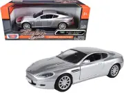 Aston Martin DB9 Coupe Silver Metallic "Timeless Legends" 1/24 Diecast Model Car