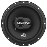 Pair Massive Audio MX65S 100 Watt 6.5" 3-Way Shallow Speakers 6-1/2" W/ Grilles