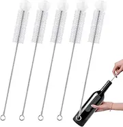 Baby Bottle Brush | Water Bottle Brushes for Cleaning | 5X Flexible Bendable Scrubber, Kitchen Accessories for Coffee Cups, Mugs, Wine Decanter Cleaning Supplies
