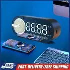 BT Speaker Small Alarm Clock with Dual Alarms Human-Activated for Bedroom/Office