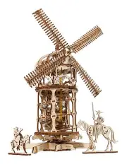 [UGEARS] Mechanical Tower Windmill 585 Piece Wooden 3D Puzzle Set (14+ Years)