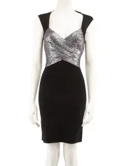 Black Bandage Sequinned Mini Dress