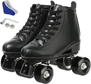 Roller Skates Double Row Skates Adjustable High-top Roller Skates Indoor Outdoor Adult Roller Skates