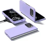 Slim Case Compatible with Google Pixel 9 Pro Fold/Pixel Fold 2 2024 Lightweight Ultra-Thin Scratch Resistant Hard Polycarbonate Protective Case (Purple)