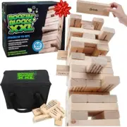 Extra Large Stack Tower Drinking Game w Carrying Case - Stacks up to 5 Ft Tal...