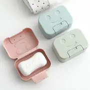 Travel Plastic Soap Case Pink - One Size